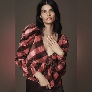 Maeve Velvet Babydoll Top NWT